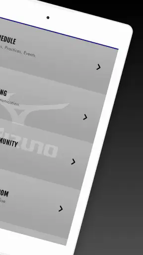 Mizuno Team App screenshot