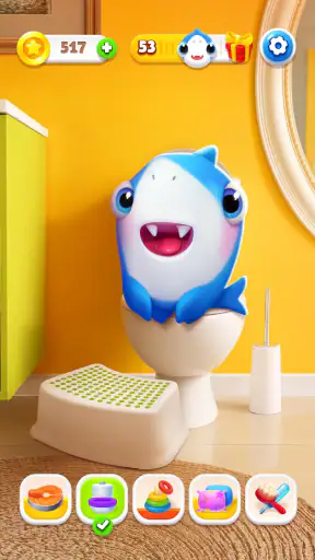My Shark - 가상 애완동물 게임 screenshot