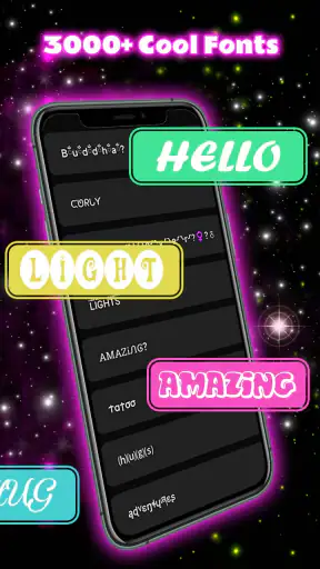 Neon Love 키보드 백그라운드 screenshot