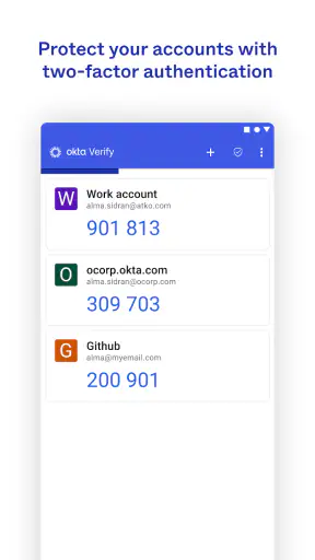 Okta Verify screenshot