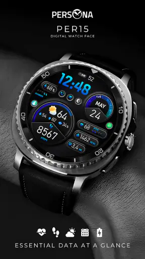 PER15 Sport Digital Watch Face screenshot