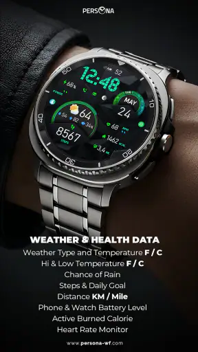 PER15 Sport Digital Watch Face screenshot