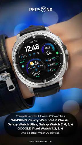 PER15 Sport Digital Watch Face screenshot
