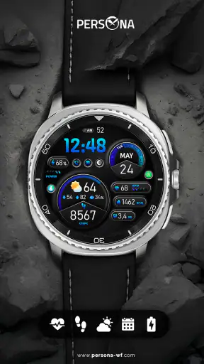 PER15 Sport Digital Watch Face screenshot