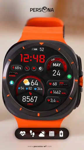 PER15 Sport Digital Watch Face screenshot