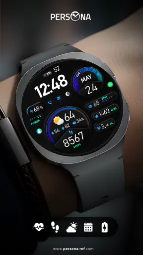 PER15 Sport Digital Watch Face screenshot