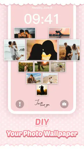 Pink Cute Hippo 키보드 백그라운드 screenshot