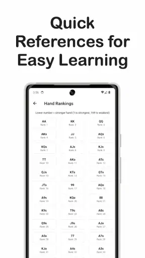 Poker Range Calculator screenshot