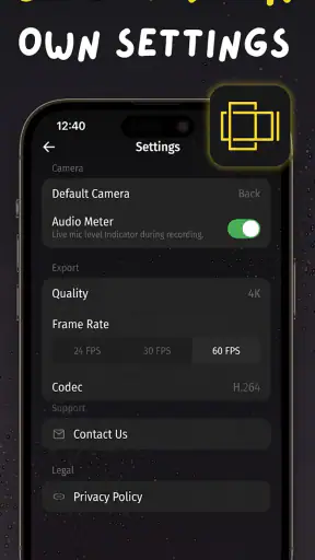 ReFrame: Dual Shot 4K Camera screenshot