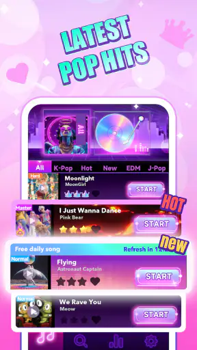 Rhythm Tiles: 팝송 리듬게임 screenshot