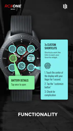 S4U RC ONE - Basic watch face screenshot