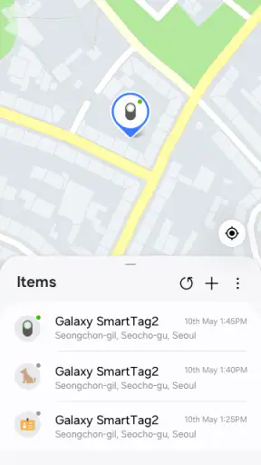 Samsung Find: 위치 공유 screenshot