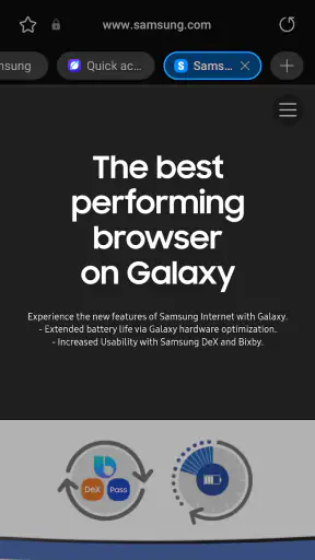 Samsung Internet 브라우저 베타 screenshot