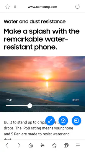 Samsung Internet 브라우저 베타 screenshot