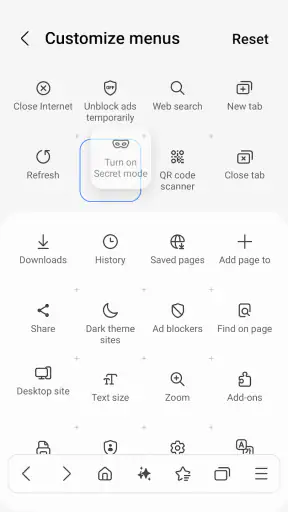 Samsung Internet 브라우저 베타 screenshot