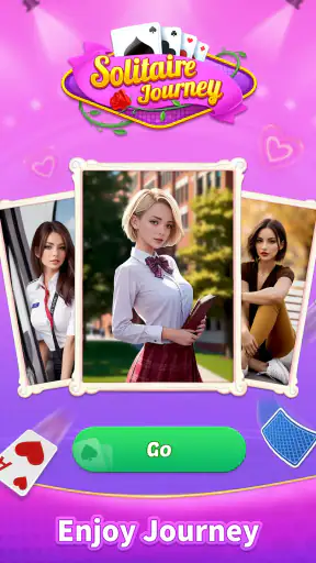 Solitaire 미녀 카드 체인 screenshot