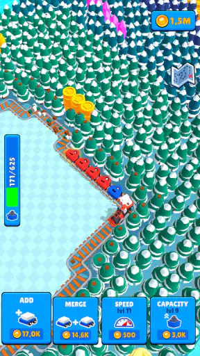 Train Miner: 놀면서 철도 게임 screenshot