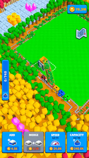 Train Miner: 놀면서 철도 게임 screenshot