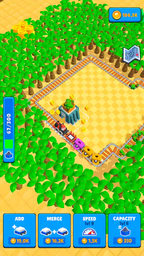 Train Miner: 놀면서 철도 게임 screenshot