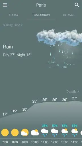 Weather screenshot