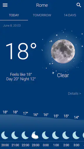 Weather screenshot