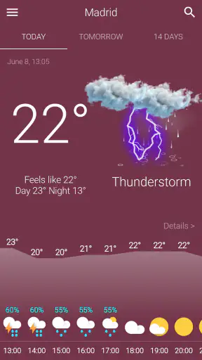 Weather screenshot