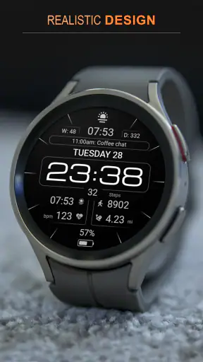 WFP 237 Digital watch face screenshot