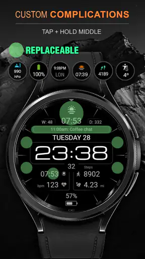 WFP 237 Digital watch face screenshot