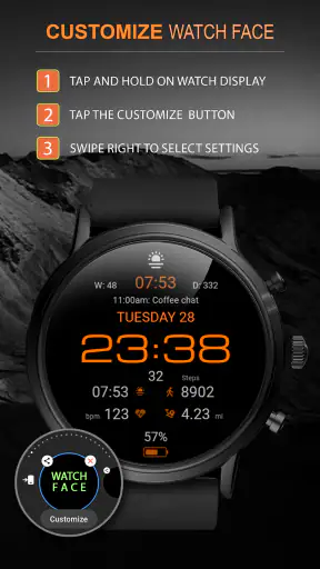 WFP 237 Digital watch face screenshot