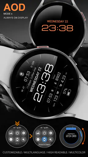 WFP 237 Digital watch face screenshot