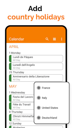 간단한 Calendar screenshot