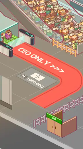 고양이 오피스: 타이쿤 게임 screenshot