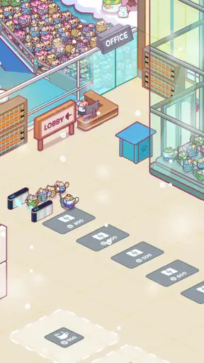 고양이 오피스: 타이쿤 게임 screenshot