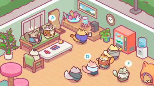 고양이 오피스: 타이쿤 게임 screenshot