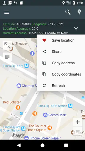 내 위치 : GPS지도, 위치 저장 screenshot