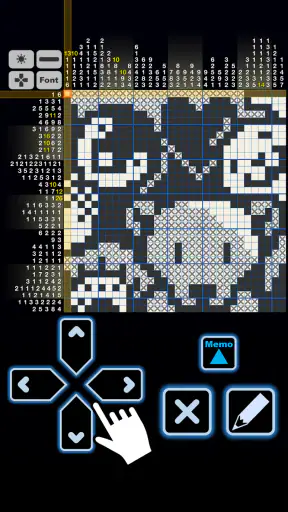 노노그램 갤럭시 2 - 테마 네모 로직 screenshot