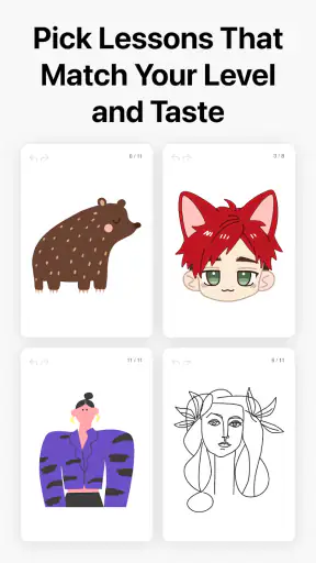 드로잉 앱, 색칠 & 스케치북・ArtWorkout screenshot