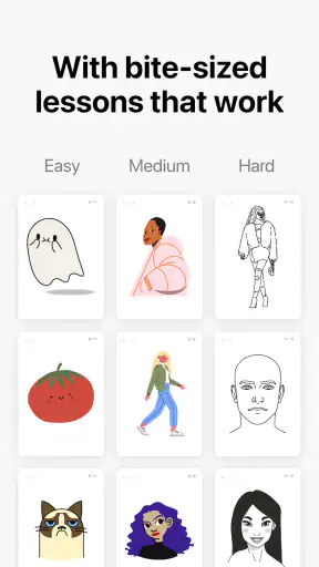 드로잉 앱, 색칠 & 스케치북・ArtWorkout screenshot