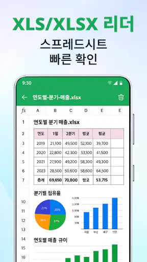 PDF 리더: HWP, DOCX, PPT 편집 screenshot