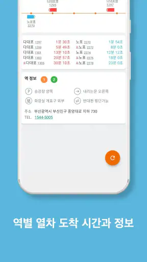 보이는 부산 지하철 - 노선도, 도착정보, 열차 위치정 screenshot