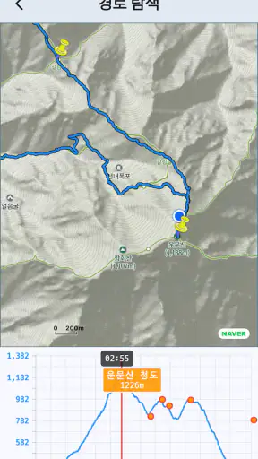산길따라GPS screenshot
