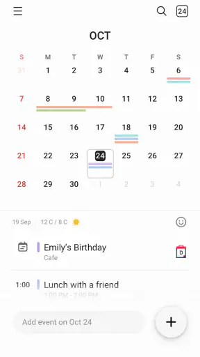 삼성 캘린더 screenshot