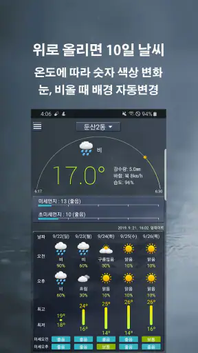 생활날씨-날씨/미세먼지/온도 screenshot