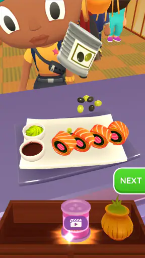 스시 롤 3D -  음식 게임 ASMR screenshot