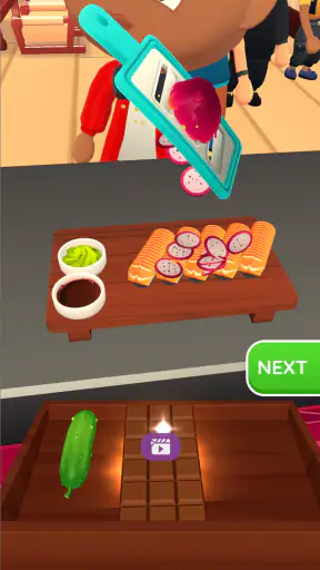 스시 롤 3D -  음식 게임 ASMR screenshot