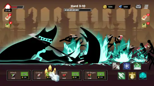스틱맨 대 몬스터: Idle RPG screenshot