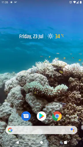 심플한 날씨 & 시계 위젯 screenshot