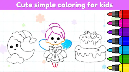 어린이용 색칠 공부 게임 - 그림 그리고 색칠 공부책 screenshot