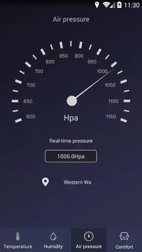 온도계 및 습도계 - 습도, 압력,편안함 및 온도측정 screenshot