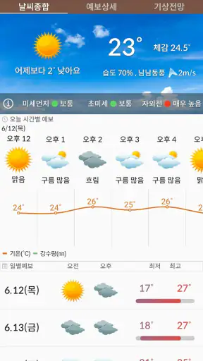 우리날씨(전국날씨, 미세먼지, 날씨위젯, 날씨알림) screenshot